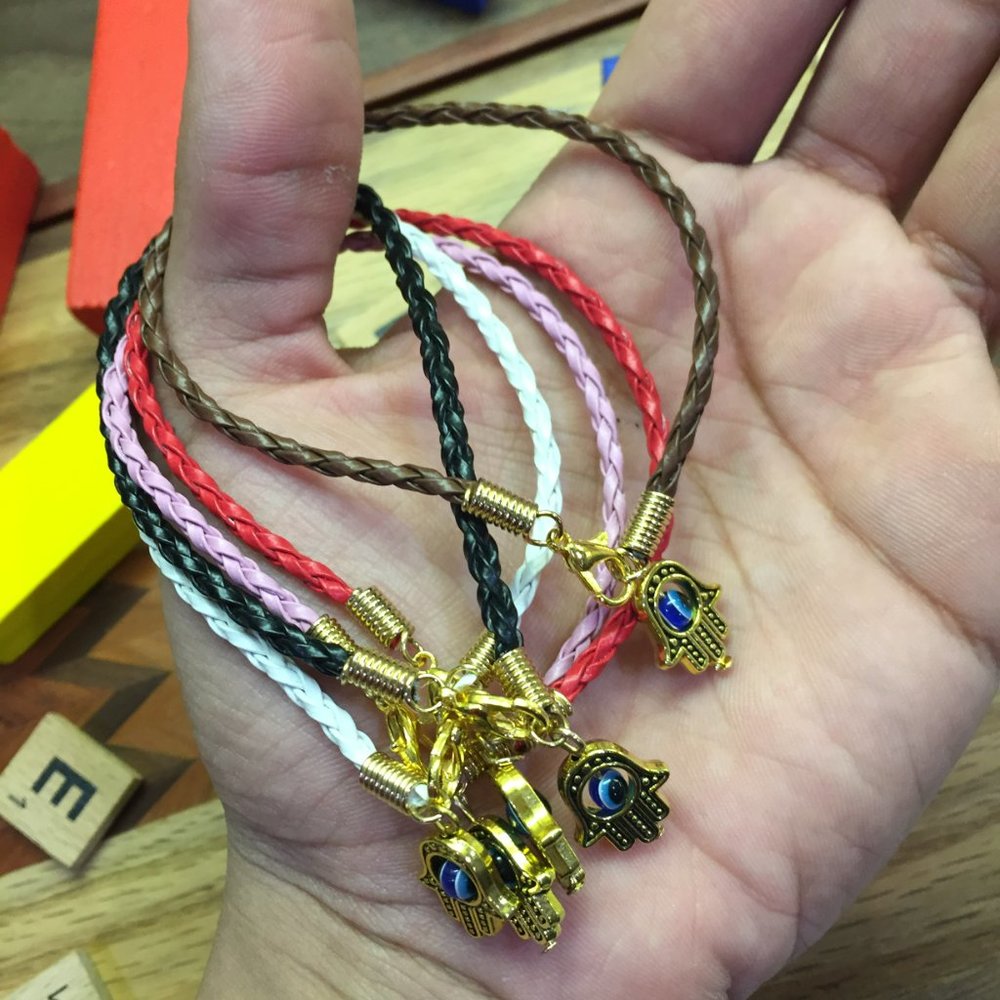 Clearance- 5 Pack Multi Color Rope Bracelets - Picture 7 of 7